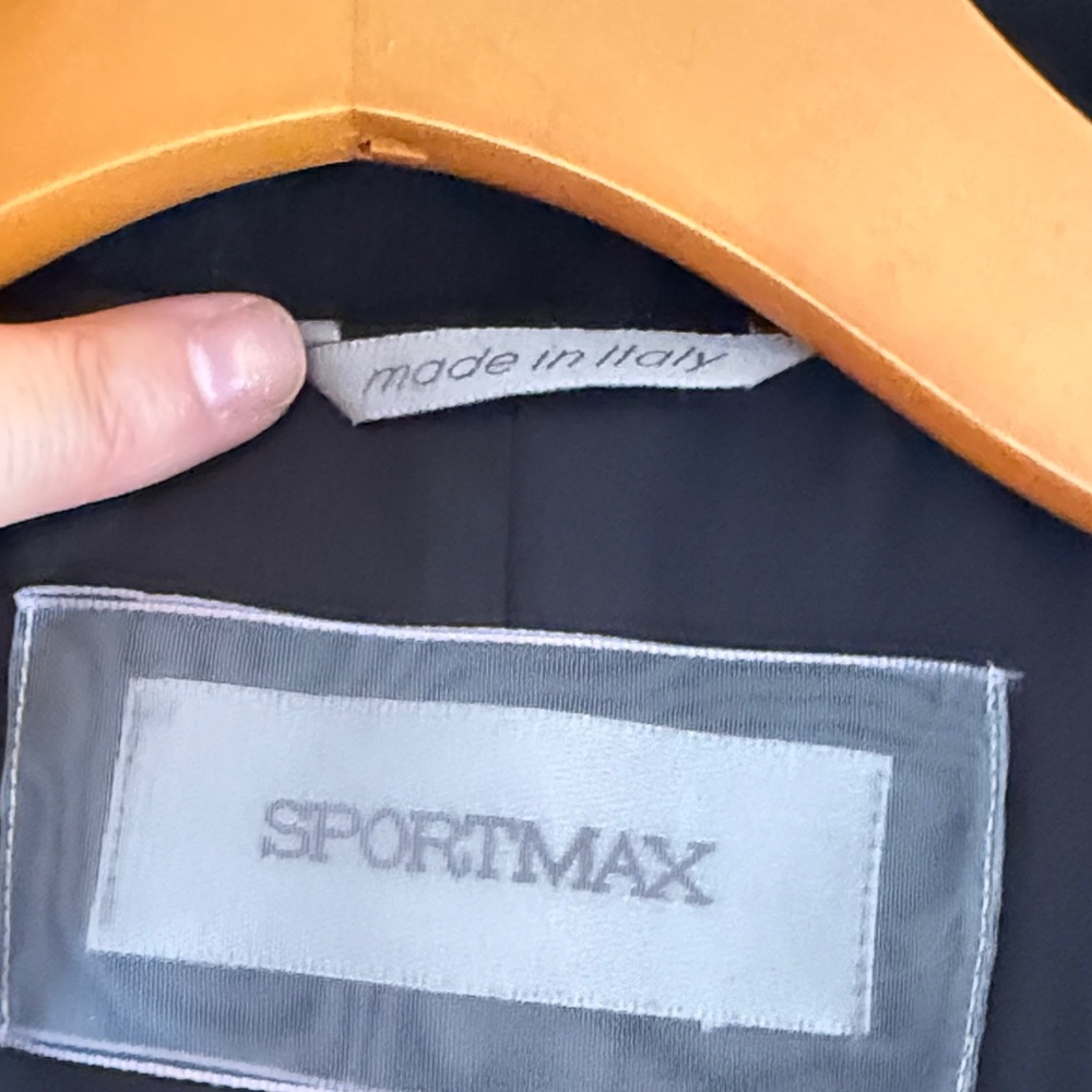 Sportmax Black Wool Coat - Picture 11 of 11